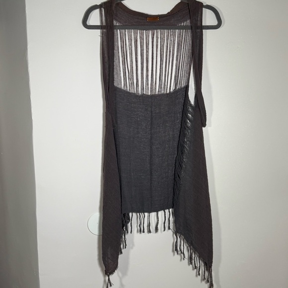 Caravana Sweaters - Caravana Tulum Plum Open Knit Gauze Boho Festival Desert Coachella Cardigan OS